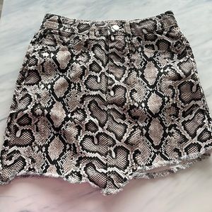 Zara snake skirt